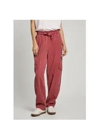 Pepe Jeans f&uuml;r Damen. PL211809 Kleidungsgef&auml;rbte Cargohose Hadda rot (M), L&auml;ssig, Baumwolle, Nachhaltig