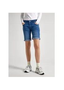 Pepe Jeans f&uuml;r Damen. PL801120HU6 Blaue Slim Shorts (26), L&auml;ssig, Baumwolle, Denim