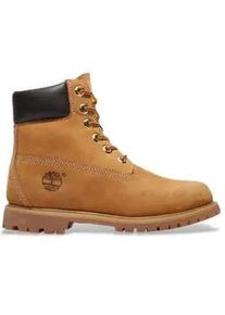 Timberland f&uuml;r Damen. TB1103617131 6 Inch Premium Wasserdichte Lederstiefel Braun (39.5 W), Wohnung, Schn&uuml;rsenkel, L&auml;ssig