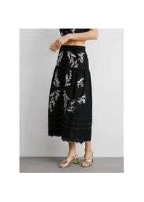 Pepe Jeans f&uuml;r Damen. PL901216 Midirock Epsom schwarz (S), L&auml;ssig, Baumwolle