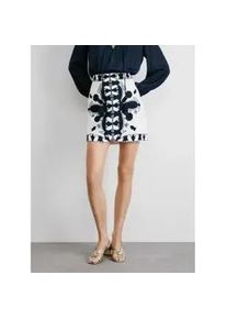 Pepe Jeans f&uuml;r Damen. PL901200 Kurzer Rock aus Baumwollgewebe wei&szlig;, schwarz (XL), L&auml;ssig, Baumwolle