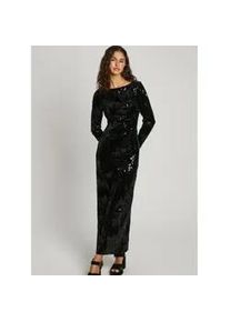 Pepe Jeans f&uuml;r Damen. PL953636 Anastasia Kleid schwarz (L), L&auml;ssig, Party, Polyester, Langarm