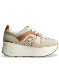 Liu Jo f&uuml;r Damen. BA6019PX617S3971 Maxi Wonder plus beige Hausschuhe (37), 5 bis 8 cm, Schn&uuml;rsenkel, L&auml;ssig