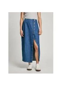 Pepe Jeans f&uuml;r Damen. PL901219 Midirock aus blauem, nicht dehnbarem Denim-Stoff (XL), L&auml;ssig, Baumwolle, Nachhaltig