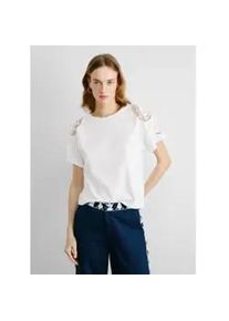 Pepe Jeans f&uuml;r Damen. PL506081 Veronica-T-Shirt wei&szlig; (M), L&auml;ssig, Baumwolle, Kurzarm, Nachhaltig