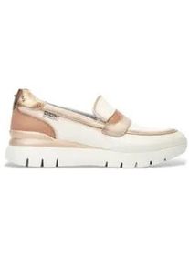 Pikolinos f&uuml;r Damen. W9C-3882C1 Beigefarbene Leder-Slipper Asturias (40), Wohnung, Keine, L&auml;ssig