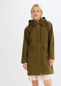 bonprix Wasserabweisender Parka, gr&uuml;n, Gr.54, Parka, wasserabweisend, 98% Baumwolle (organic)