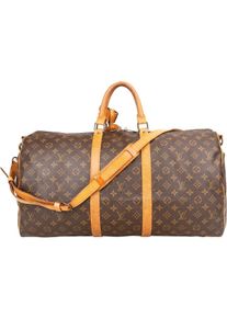 Louis Vuitton Crossbody Bags - Louis Vuitton Canvas Monogram Keepall 55 Bandoulie - Gr. unisize - in Braun - f&uuml;r Damen