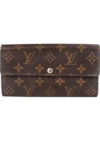 Louis Vuitton Portemonnaie - Louis Vuitton Canvas Monogram Sarah Wallet - Gr. unisize - in Braun - f&uuml;r Damen