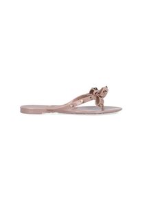 Valentino Garavani Sandalen - "Rockstud" Flip Flops &ndash; Pink - Gr. 35 (EU) - in Gold - f&uuml;r Damen