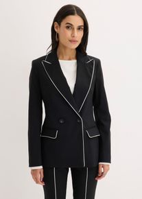bonprix Stretch-Blazer aus Bengalin, schwarz, Gr.40, eleganter Stretch-Blazer aus Bengalin, aus Bengalin