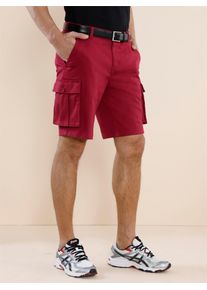 Bermudas CLASSIC, Herren, Gr. 46, Normalgr&ouml;&szlig;en, rot (kirsche), 98% Baumwolle, 2% Elasthan, unifarben, kurz, Hosen Bermudas