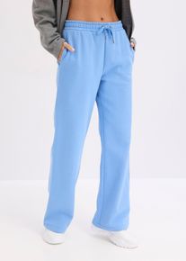 bonprix Highwaist Jogginghose aus reiner Bio-Baumwolle, blau, Gr.48/50 (XL), Locker sitzende Highwaist Jogginghose, aus 100% Baumwolle