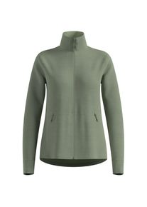 Odlo Damen Grid Fleece Midlayer Full Zip gr&uuml;n