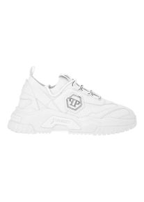 Philipp Plein Low-Top Sneaker - Low-Top Turnschuhe Predator - Gr. 41 (EU) - in Wei&szlig; - f&uuml;r Damen