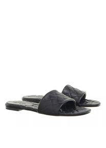 Bottega Veneta Slipper & Pantoletten - Flat Sandal Leather - Gr. 39 (EU) - in Schwarz - f&uuml;r Damen