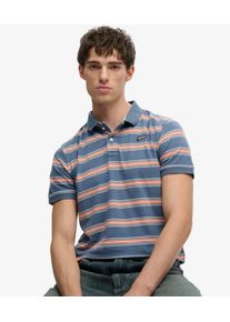 Superdry Herren Vintage Stripe Jersey Poloshirt Blue - Gr&ouml;&szlig;e: M 1040808000206K1C002