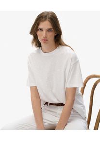 Superdry Damen Studios Crew T-shirt White - Gr&ouml;&szlig;e: 46 210242200016901C460