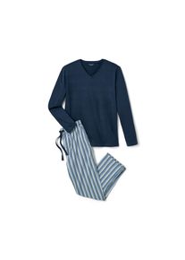 Tchibo - Pyjama - Herren - Gr. M - dunkelblau/gestreift