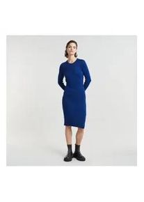 G-Star Raw G-Star f&uuml;r Damen. D25228-D767-G866 Plated Slim Strickkleid blau (XXS), L&auml;ssig, Viskose, Langarm, Nachhaltig, Recycelte Baumwolle