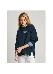 Pepe Jeans f&uuml;r Damen. PL581489 Sweatshirt Rikki navy (S), L&auml;ssig, Baumwolle, Bio-Baumwolle, Nachhaltig, Marine