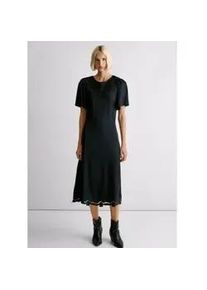 Pepe Jeans f&uuml;r Damen. PL9537734 Schwarzes Marlango-Kleid (L), L&auml;ssig, Modal, Kurzarm