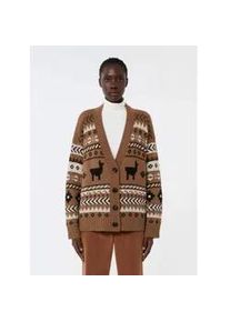 Weekend Max Mara f&uuml;r Damen. 2525346092600 Ovatta Kamel Strickjacke (S), Braun, L&auml;ssig, Acryl