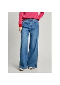 Pepe Jeans f&uuml;r Damen. PL205001 Weit geschnittene Jeans Schlitz blau (32/32), L&auml;ssig, Denim, Bio-Baumwolle, Nachhaltig