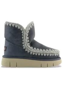 mou f&uuml;r Damen. MU.FW531002C Eskimo 18 bounce navy Lederstiefel (37), Wohnung, Keine, L&auml;ssig, Marine