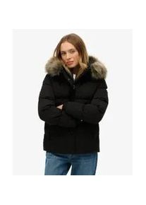 Superdry f&uuml;r Damen. W5011929A Everest 5 Baffle Pufferjacke schwarz (XS), L&auml;ssig, Recyceltes Polyester, Nachhaltig