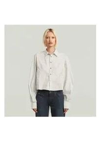 G-Star Raw G-Star f&uuml;r Damen. D26137-C667-H605 Hemd Macro Ballon gr&uuml;n (XL), L&auml;ssig, Baumwolle, Langarm