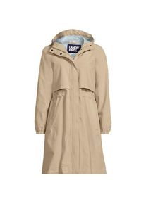 LANDS' END Verstaubarer wasserdichter Squall Regenmantel, Damen,  Wei&szlig;, Polyester, by Lands' End