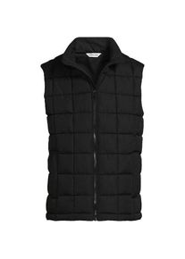 LANDS' END Steppweste FeatherFree, Herren,  Schwarz, Polyester, by Lands' End