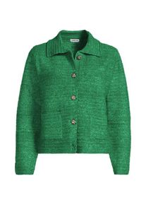 LANDS' END Soft Touch Jacke, Damen,  Gr&uuml;n, Polyester/Polyester-Mischung, by Lands' End