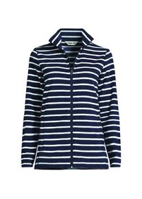 LANDS' END Anyweather&trade; Fleece-Jacke Gemustert, Damen,  Blau, Polyester, by Lands' End