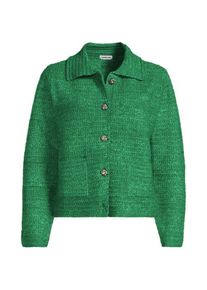 LANDS' END Soft Touch Jacke, Damen,  Gr&uuml;n, Polyester/Polyester-Mischung, by Lands' End