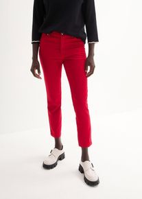 bonprix Stretchhose aus Baumwolle, rot, Gr.54, Figurbetonte Stretchhose in 7/8-L&auml;nge, 61% Baumwolle