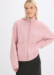 bonprix Strickjacke mit Rei&szlig;verschluss, rosa, Gr.36/38 (S), Feinstrick-Cardigan mit Rei&szlig;verschluss