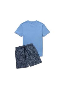 Tchibo - Shorty-Pyjama-Set - Herren - Gr. L - dunkelblau/paisley