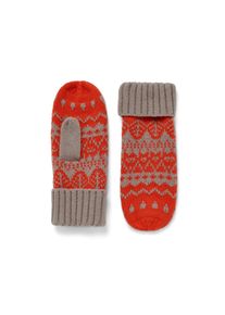 Tchibo - Strick-F&auml;ustlinge - Damen - Gr. 6,5 - orange/print
