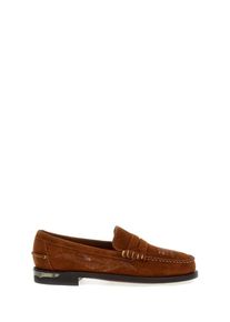 Sebago Loafer - Brown Suede Loafers With Decorative Stitching - Gr. 7_5 - in Braun - f&uuml;r Damen