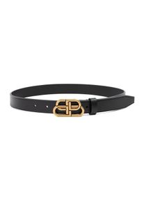 Balenciaga G&uuml;rtel - Black Bb Thin Belt - Gr. 85 - in Schwarz - f&uuml;r Damen