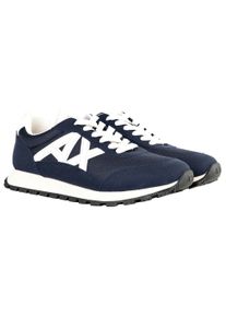Armani Exchange Low-Top Sneaker - SNEAKER DROP MICROSUEDE+MESH+CALF PU - Gr. 46 (EU) - in Blau - f&uuml;r Damen