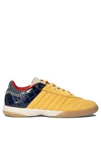 adidas originals Low-Top Sneaker - Croc-Effect Leather And Suede Sneakers - Gr. 10 - in Gelb - f&uuml;r Damen