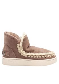 mou Stiefel - New Eskimo Nubuck Sneakers With Metal Logo - Gr. 39 (EU) - in Braun - f&uuml;r Damen