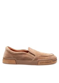 Dolce & Gabbana Dolce&Gabbana Loafer - Hazelnut Calfskin Crust Loafers - Gr. 45 (EU) - in Braun - f&uuml;r Damen
