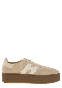 Hogan Low-Top Sneaker - Cool - Suede Trainers With Thick Soles - Gr. 37,5 (EU) - in Braun - f&uuml;r Damen