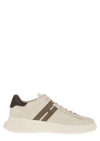 Hogan Low-Top Sneaker - H580 - Leather Trainers - Gr. 10 - in Beige - f&uuml;r Damen