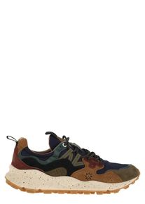 Flower Mountain Low-Top Sneaker - Yamano 3 - Sneakers In Suede And Technical Fabric - Gr. 45 (EU) - in Schwarz - f&uuml;r Damen