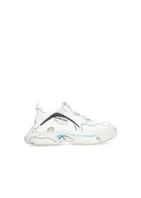 Balenciaga Low-Top Sneaker - Triple S Sneakers - Gr. 44 (EU) - in Wei&szlig; - f&uuml;r Damen